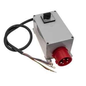 Wyłącznik główny do silników trójfazowych z hamulcem.